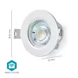 SmartLife Kattovalo | Lämpimästä kylmään valkoiseen | Pyöreä | Halkaisija: 52 mm | 360 lm | 2700 - 6500 K | IP20 | Android / IOS - Valonlähteet - 5412810419401 - 55