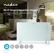 SmartLife Konvektiolämmitin | Sopii kylpyhuoneeseen | Lasipaneeli | 2000 W | 2 Lämpöasetusta | LED | 15 - 35 °C | Säädettävä termostaatti | Valkoinen - Lämmitys - 5412810318001 - 5