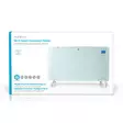 SmartLife Konvektiolämmitin | Sopii kylpyhuoneeseen | Lasipaneeli | 2000 W | 2 Lämpöasetusta | LED | 15 - 35 °C | Säädettävä termostaatti | Valkoinen - Lämmitys - 5412810318001 - 66