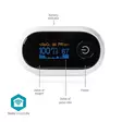 SmartLife Pulssioksimetri | Bluetooth® | LED | Auditiivinen hälytys / Happikyllästeisyys (SpO2) / Korkean tarkkuuden anturi / Liikkumisen estävät häiriöt / Perfuusioindeksi / Pulssi | Valkoinen - Arjen apuvälineet - 5412810418381 - 54