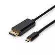 USB-C Sovitin | USB 3.2 Gen 1 | USB-C Uros | DisplayPort uros | 4K@60Hz | 2.00 m | Pyöreä | Kullattu | PVC | Musta | Label - Tietokone ja verkko - 5412810422081 - 40