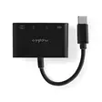 USB-keskitin | 1x USB-C | 1x USB A / 1x USB-C | 4-Porttinen port(s) | USB 2.0 | USB Virta | SD & MicroSD - Tietokone ja verkko - 5412810416011 - 30