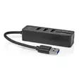 USB-keskitin | USB-A Male | 3x USB A Female | 5-Porttinen port(s) | USB 3.2 Gen 1 | USB Virta | 5 Gbps | SD & MicroSD - Tietokone ja verkko - 5412810415731 - 40