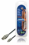 USB 2.0 Kaapeli USB A Uros - Mini 5-Pin Uros Pyöreä 1.00 m Sininen - USB-kaapelit - 8717587001581 - 1
