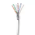 CAT6 verkkokaapelin rulla | Solid | S/FTP | Puhdas kupari | 305 m | Sisäkäyttöinen | Pyöreä | LSZH | Harmaa | Vetolaatikko - Tietokone ja verkko - 5412810403721 - 10
