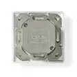 Verkon seinärasia | Flush Mount | 2-Porttinen port(s) | CAT6a | Suora | Naaras | Kullattu | PVC | Valkoinen | Laatikko - Tietokone ja verkko - 5412810335251 - 20