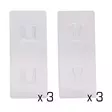 Voimakoukut 60 x 70mm 6-paria - Koukut ja ripustimet - 6438152023341 - 1