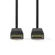 DisplayPort kaapeli | DisplayPort uros | DisplayPort uros | 8K@60Hz | Kullattu | 3.00 m | Pyöreä | PVC | Musta | Label - Tietokone ja verkko - 5412810443291 - 10