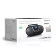 Kannettava DAB+- ja FM-radio CD-kasetilla ja Bluetoothilla Musta - Radiot ja MP3/4-soittimet - 8711902065111 - 69