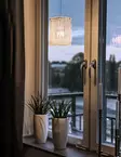 ABELONE ikkunavalaisin, kirkas/hopea, E27 - Katto- ja seinävalaisimet - 7041661283381 - 2