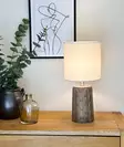 BODIL pöytävalaisin, ruskea/beige, E27 - Lattia- ja pöytävalaisimet - 7041661276901 - 3
