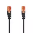 CAT6 Verkkokaapeli | RJ45 uros | RJ45 uros | U/UTP | 1.50 m | Pyöreä | PVC | Musta | Label - Tietokone ja verkko - 5412810422791 - 1