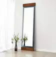 Cheval Peili - 100% Metalli Kehys, Pähkinä Fume, 50x170x3 cm, Sisältää Peilin, Yksi Paketti, Kiinnitettävä Seinäkiinnitys - Peilit - 8683743270231 - 2