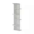 Valkoinen Kirjahylly - Moderni ja Tyylikäs Säilytysratkaisu, 100% Melamiinipinnoitettu, 18 mm, 37x141x24 cm, Seinäkiinnitys - Kirjahyllyt - 8681181807361 - 2