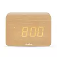 Digitaalinen Herätyskello | LED | Taustavalo | Torkkutoiminto | Päivämääränäyttö | Sisälämpötila | Puu - Kellot - 5412810473991 - 10