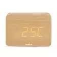 Digitaalinen Herätyskello | LED | Taustavalo | Torkkutoiminto | Päivämääränäyttö | Sisälämpötila | Puu - Kellot - 5412810473991 - 11