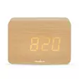 Digitaalinen Herätyskello | LED | Taustavalo | Torkkutoiminto | Päivämääränäyttö | Sisälämpötila | Puu - Kellot - 5412810473991 - 12
