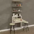 Folding Table - Tyylikäs ja Kestävä Kaluste Travertine Värissä, 100% Melamiinipinnoitettu, 70x96x15 cm, Seinään Kiinnitettävä - Huonekalut - 8684282984801 - 3