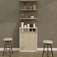Folding Table - Tyylikäs ja Kestävä Kaluste Travertine Värissä, 100% Melamiinipinnoitettu, 70x96x15 cm, Seinään Kiinnitettävä - Huonekalut - 8684282984801 - 2