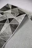 Harmaa Matto 120x180 cm - 100% Polyesteri, Antibakteerinen, Ekologinen, Digitaalinen Painatus, Konepestävä - Suuret ja keskikokoiset matot - 8683342887991 - 3