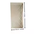 Hopeapeili 65x130 cm - MDF, Säädettävä, Asennusvalmis, Ylellinen Sisustus, Kiinnitettävä Seinäpeili, 1 Paketti - Peilit - 8681875708301 - 7