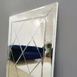 Hopeapeili 65x130 cm - MDF, Säädettävä, Asennusvalmis, Ylellinen Sisustus, Kiinnitettävä Seinäpeili, 1 Paketti - Peilit - 8681875708301 - 6