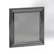Hopeapeiliset MDF-peilisetti 4 kpl - 40x40 cm - Ekologinen Flotal-E - Helppo seinäkiinnitys - Tyylikäs sisustusratkaisu - Peilit - 8683743822881 - 1