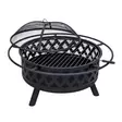 Hornet Premium Ulkotulisija ja Grilli 91cm - Kipinäsuojalla & Grilliritilällä - Pihagrillit ja tulisijat - 6438168120591 - 2