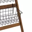 Hyllykori Teline, 145x60x22 cm, Tammi-Musta, 100% Melamiinipinnoitettu Lastulevy, 100% Metalli, 2 Pakettia - Seinähyllyt - 8684282608301 - 10