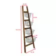 Hyllykori Teline, 145x60x22 cm, Tammi-Musta, 100% Melamiinipinnoitettu Lastulevy, 100% Metalli, 2 Pakettia - Seinähyllyt - 8684282608301 - 13
