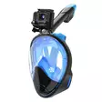 ISport Full Face musta/sininen S/M sukellusmaski - Uimalasit, snorkkelit, räpylät - 6438014375151 - 3