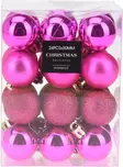 Joulupallosetti 24 kpl 30 mm fuksia - Joulukoristeet ja -tekstiilit - 8721037192811 - 1