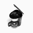 Kahvinkeitin | 1.25 l | 1000 W | 10 kuppia | Lämpimänäpitotoiminto | Automaattinen sammutus | Musta / ruostumaton teräs - Kahvinkeittimet ja vedenkeittimet - 8711902080091 - 42