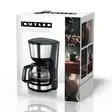 Kahvinkeitin | 1.25 l | 1000 W | 10 kuppia | Lämpimänäpitotoiminto | Automaattinen sammutus | Musta / ruostumaton teräs - Kahvinkeittimet ja vedenkeittimet - 8711902080091 - 67