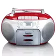 Kannettava FM-radio CD-kasettisoitin Punainen - Radiot ja MP3/4-soittimet - 8711902035091 - 12