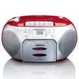 Kannettava FM-radio CD-kasettisoitin Punainen - Radiot ja MP3/4-soittimet - 8711902035091 - 10