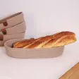 Käsintehty Puuvillainen Leipäkori Setti (4 kpl) - 100% Puuvillajuutti, Beige, 2 Keskikokoista (12x22x5 cm), 2 Suurikokoista (15x30x6 cm) - Tarjoiluastiat - 8683742916291 - 1