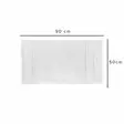 Käsipyyhe 50x90 cm, Valkoinen, 60% Puuvilla/40% Bambua, 685 gr/m², Konepestävä, Ylellinen ja Kestävä - Pyyhkeet ja kylpytakit - 8681875945751 - 3