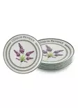 Keittiövälineet: Lilat Keraamiset Tarjoilulautaset (6 kpl) - 26x26x2 cm - Astianpesukoneen Kestävät - Tarjoiluastiat - 8684283616961 - 1