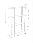 Kirjahylly - Vihreä Musta, 100% Melamiinipinnoitettu Lastulevy, 18 mm, 160x180x29,6 cm, Kestävä ja Tyylikäs - Kirjahyllyt - 8683743959341 - 6