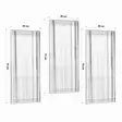 Kolmen Osan Koristepeilisetti - Läpinäkyvä MDF - Ekologinen Flotal-E - 30x70x2,2 cm - Helppo Asennus - Peilit - 8684282429661 - 6
