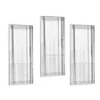 Kolmen Osan Koristepeilisetti - Läpinäkyvä MDF - Ekologinen Flotal-E - 30x70x2,2 cm - Helppo Asennus - Peilit - 8684282429661 - 1
