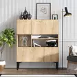 Konsoli, safiiritammi, 100x35x125 cm, kestävä, monikäyttöinen, tilava - Lipastot ja senkit - 8682870917071 - 2