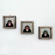 Koristeellinen kehystetty MDF-maalaus (3 osaa), monivärinen, 15 x 15 cm (3 kpl), kestävä, kevyt - Taulut ja kehykset - 8681875299731 - 3