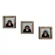 Koristeellinen kehystetty MDF-maalaus (3 osaa), monivärinen, 15 x 15 cm (3 kpl), kestävä, kevyt - Taulut ja kehykset - 8681875299731 - 1