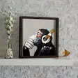 Koristeellinen kehystetty MDF-maalaus, monivärinen, 33 x 33 cm, kestävä, elegantti, ajaton - Taulut ja kehykset - 8681875045291 - 2