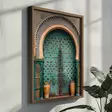 Koristeellinen kehystetty MDF-maalaus, monivärinen, 35 x 47 x 3,5 cm, kestävä, tyylikäs, monipuolinen - Taulut ja kehykset - 8684282847281 - 5