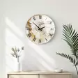 Koristeellinen Lasiseinä Kello - Monivärinen, 100% Lasi, 4mm Paksuus, 40cm Halkaisija, Tyylikäs Sisustuselementti - Seinäkellot - 8684283326471 - 2