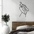 Koristeellinen metallinen seinäkoriste, musta, 53 x 86 cm, kestävä, tyylikäs - Koristeet, koriste-esineet - 8682870869431 - 4