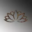Koristeellinen metallinen seinäkoriste, vanhentuminen, 35 x 60 cm, kestävä, ainutlaatuinen - Koristeet, koriste-esineet - 8684282644811 - 6
